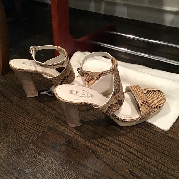Tod’s Python Platform Sandals US 9 - Picture 5 of 8